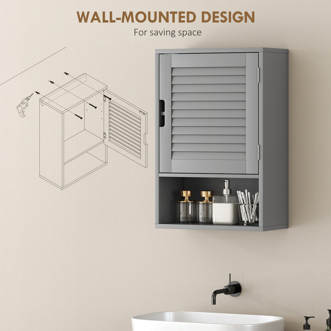 Bathroom Cabinet, Wall Mounted Storage Cabinet with Adjustable Shelves