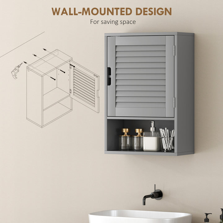 Bathroom Cabinet, Wall Mounted Storage Cabinet with Adjustable Shelves