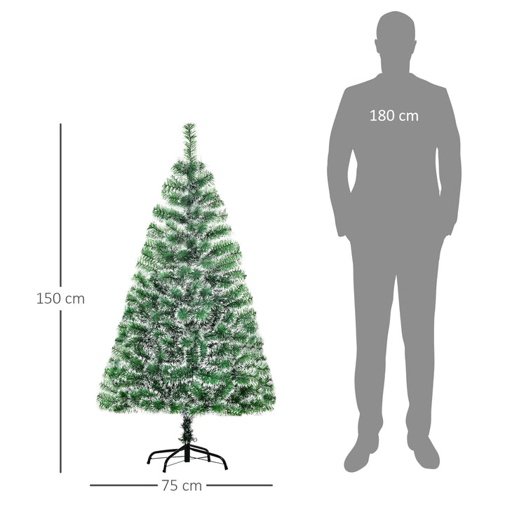 HOMCOM Artificial Christmas Tree, 1.5M-Green | Aosom UK