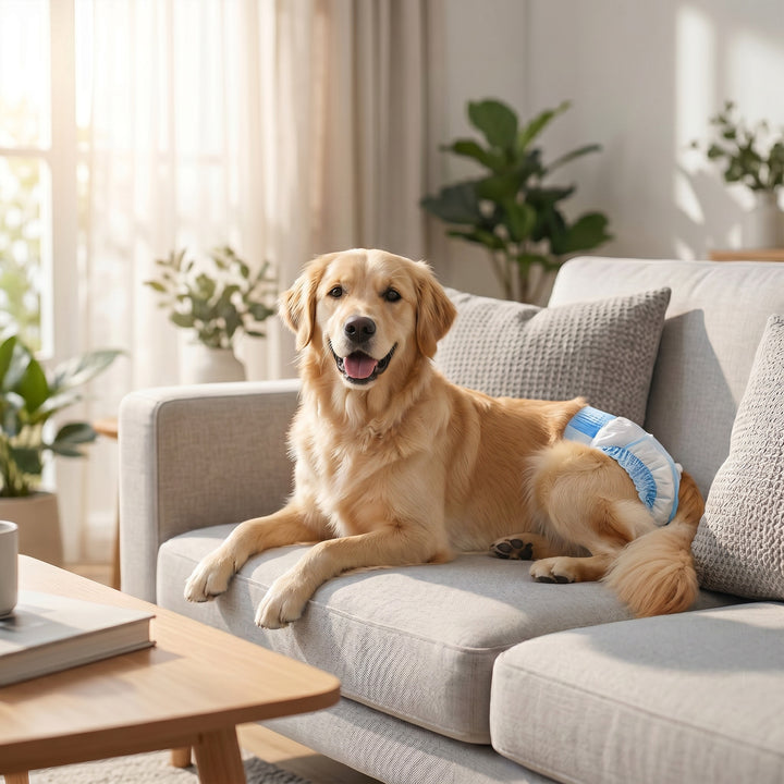 Disposable Dog Diapers Female for L Dogs Incontinence or Excitable Uri