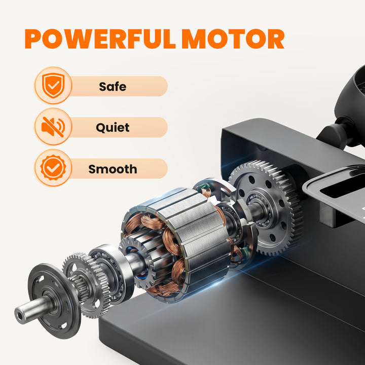 Under Desk Elliptical Machine with Manual &amp; Auto Modes, 12 Adjustable 