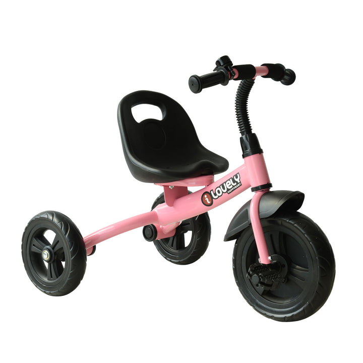 HOMCOM Toddler Trike: Pedal-Powered Adventure for Little Riders, Sturdy Frame, Vibrant Pink | Aosom UK