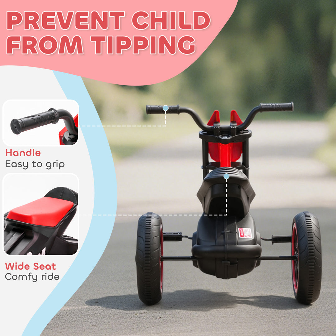 Kids Tricycle Baby Trike, Kids Trike with Pedal, 3 Wheel Toddler Balance Bike for Indoor Outdoor Use
