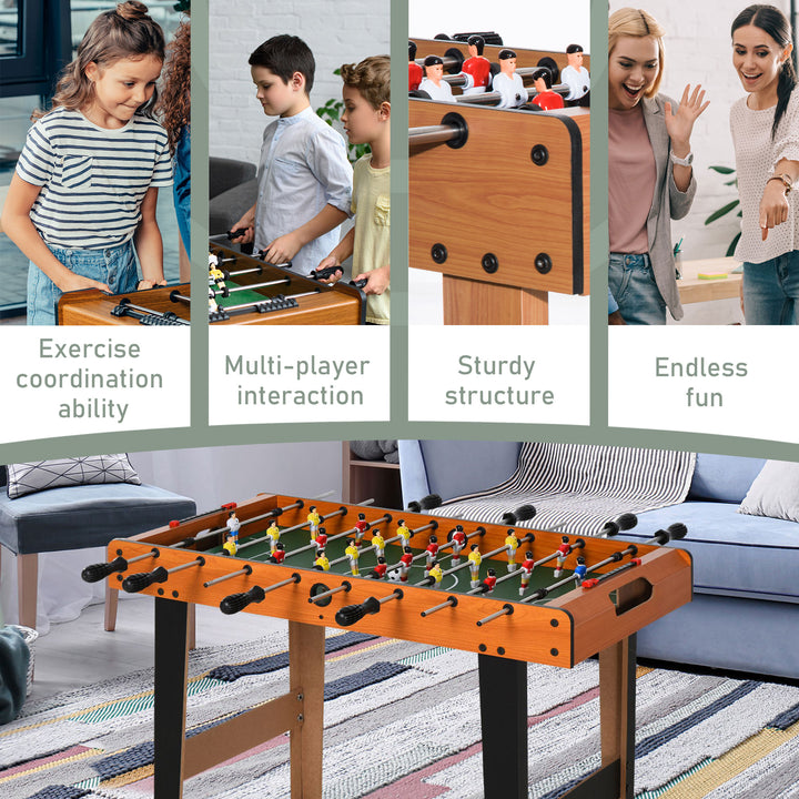 Football Table Heavy Duty  84.5cm for Arcades, Pub, Game Room, 8 Rods, 2 Foosballs