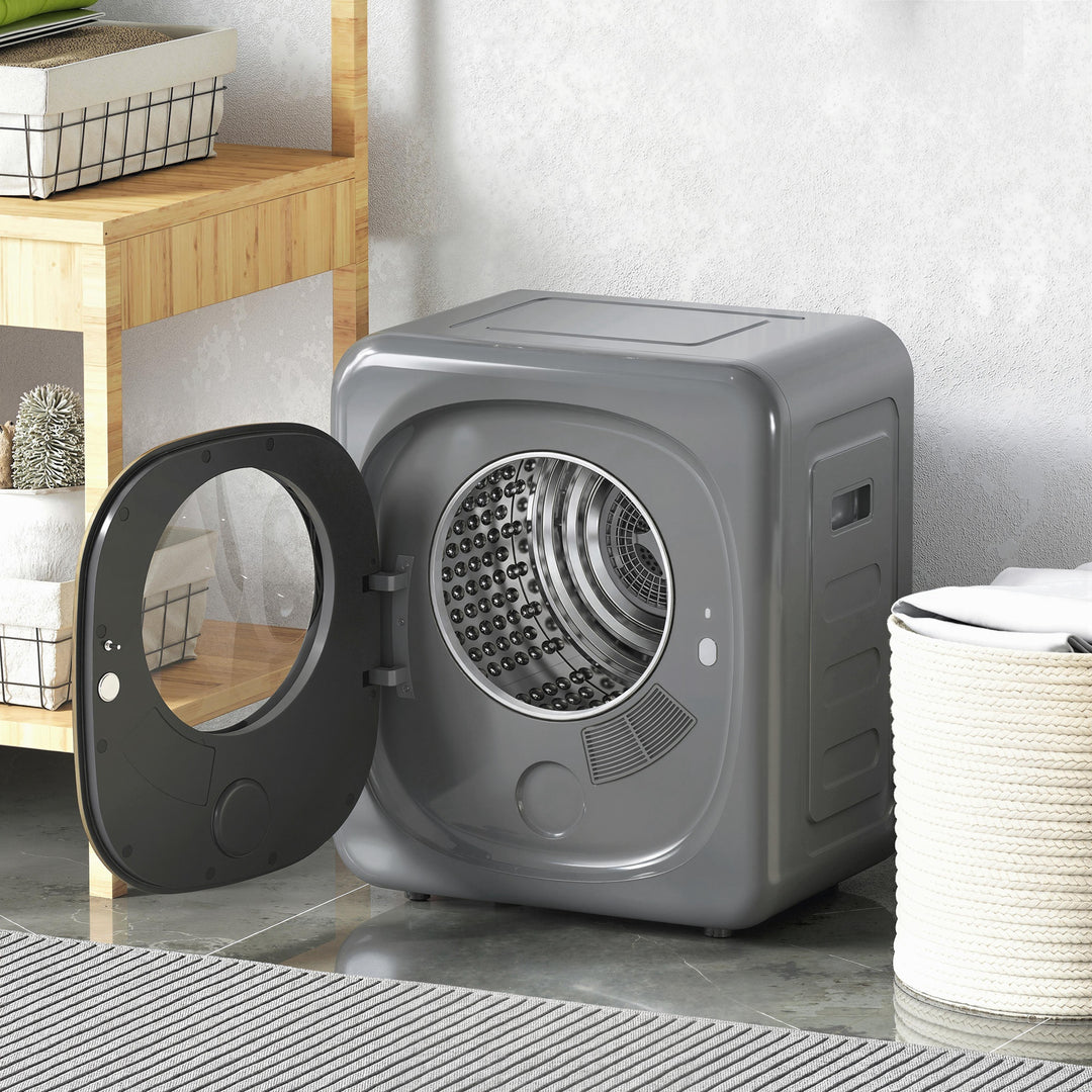 4kg Vented Tumble Dryer with 5 Drying Mode, 800W Compact Freestanding 