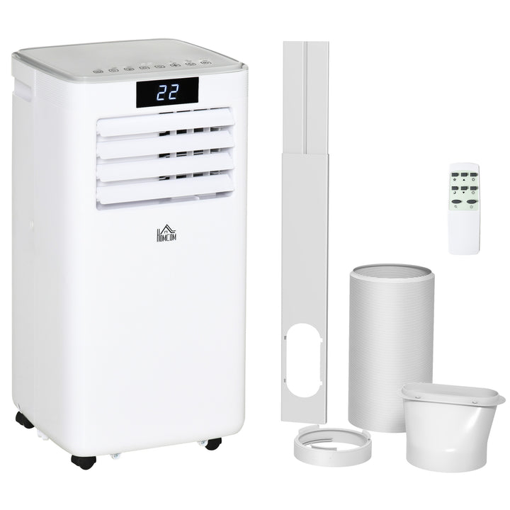 7000 BTU Air Conditioning Unit, 3-in-1 Portable Air Conditioner, Dehumidifier, Cooling Fan with Remote Control, LED Display, 2 Speeds, 24H Timer, Window Venting Kit, 15m²