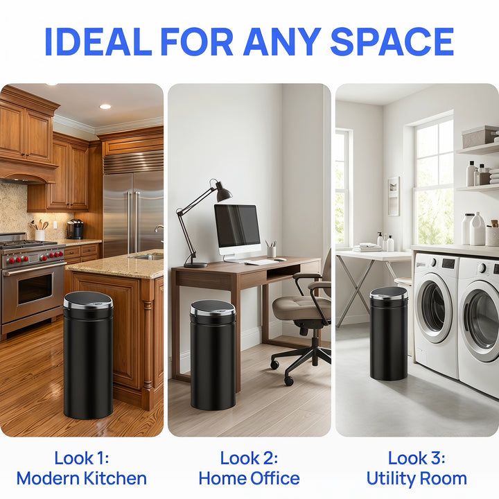 50L Automatic Motion Sensor Rubbish Bin with Fingerprint Resistant, St