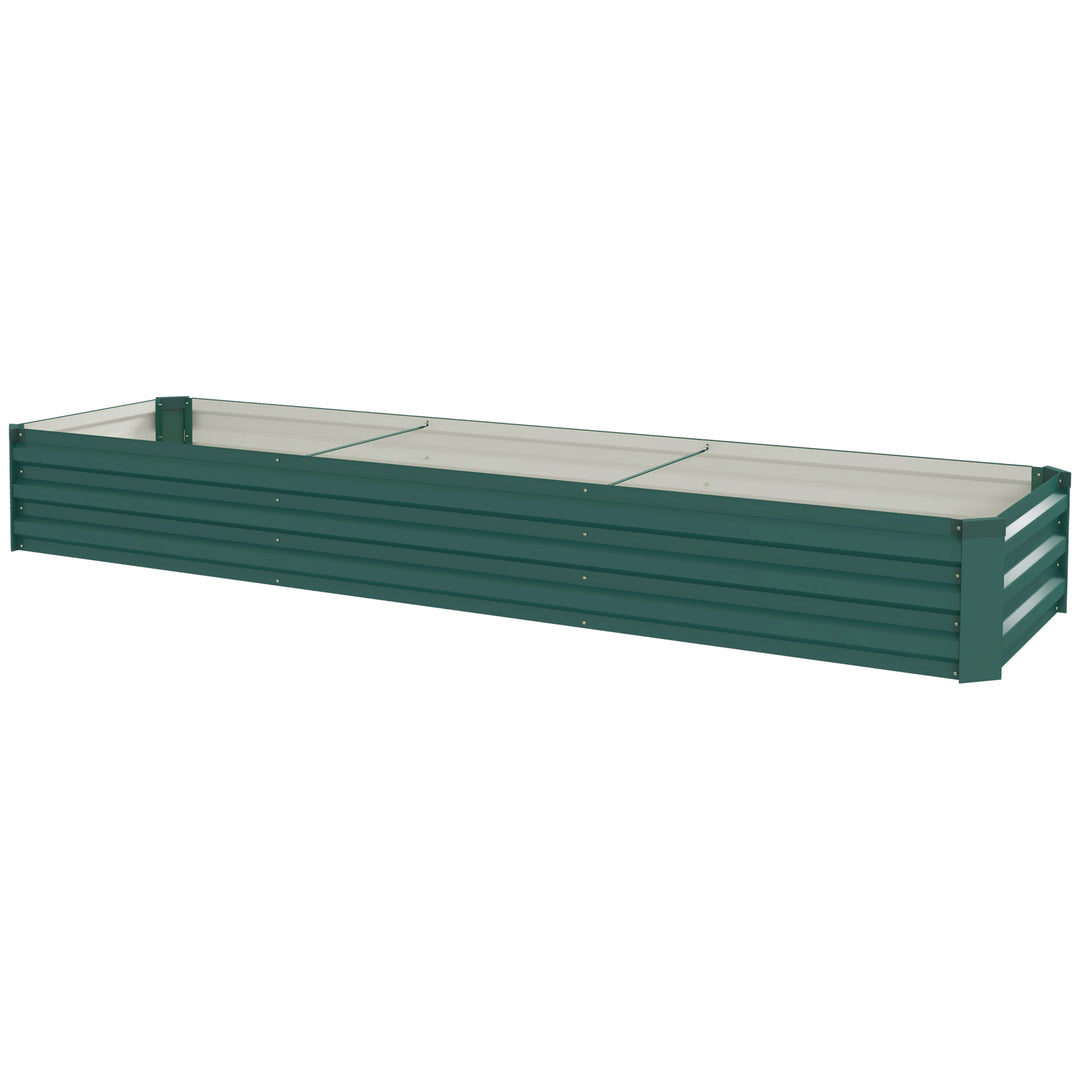 60 x 240cm Galvanised Steel Planter, with Open Bottom