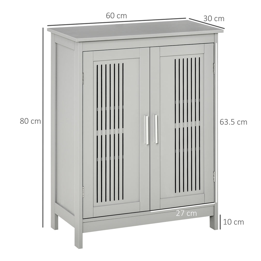 Modern Bathroom Floor Cabinet - Grey