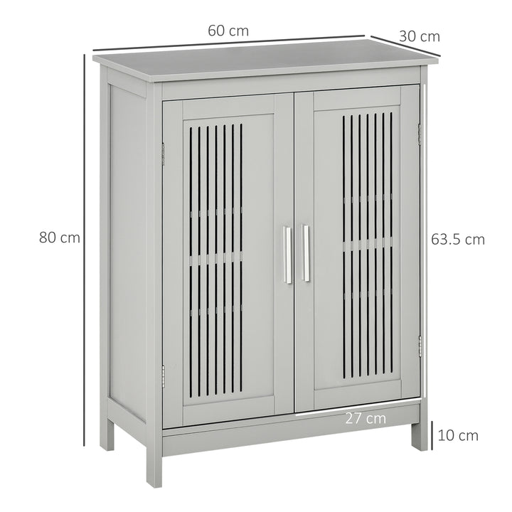 Modern Bathroom Floor Cabinet - Grey