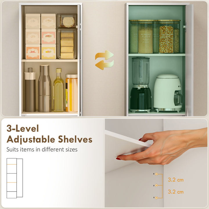 180cm Tall Kitchen Cupboard, Freestanding 5-Tier Pantry Storage Cabine