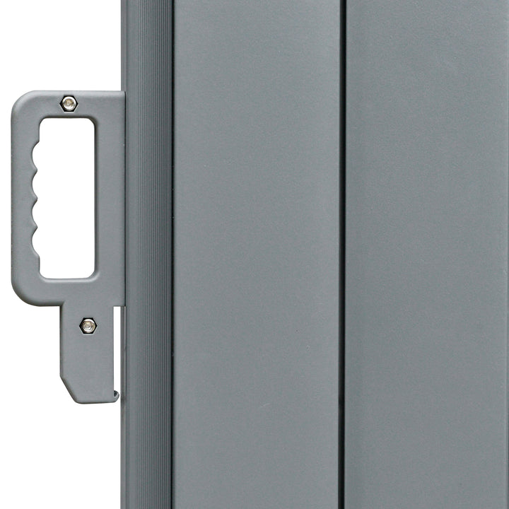 MCL 6 x 2m Retractable Sun Side Awning Screen Fence Patio Garden Wall Balcony Screening Panel Outdoor Blind Privacy Divider – Grey