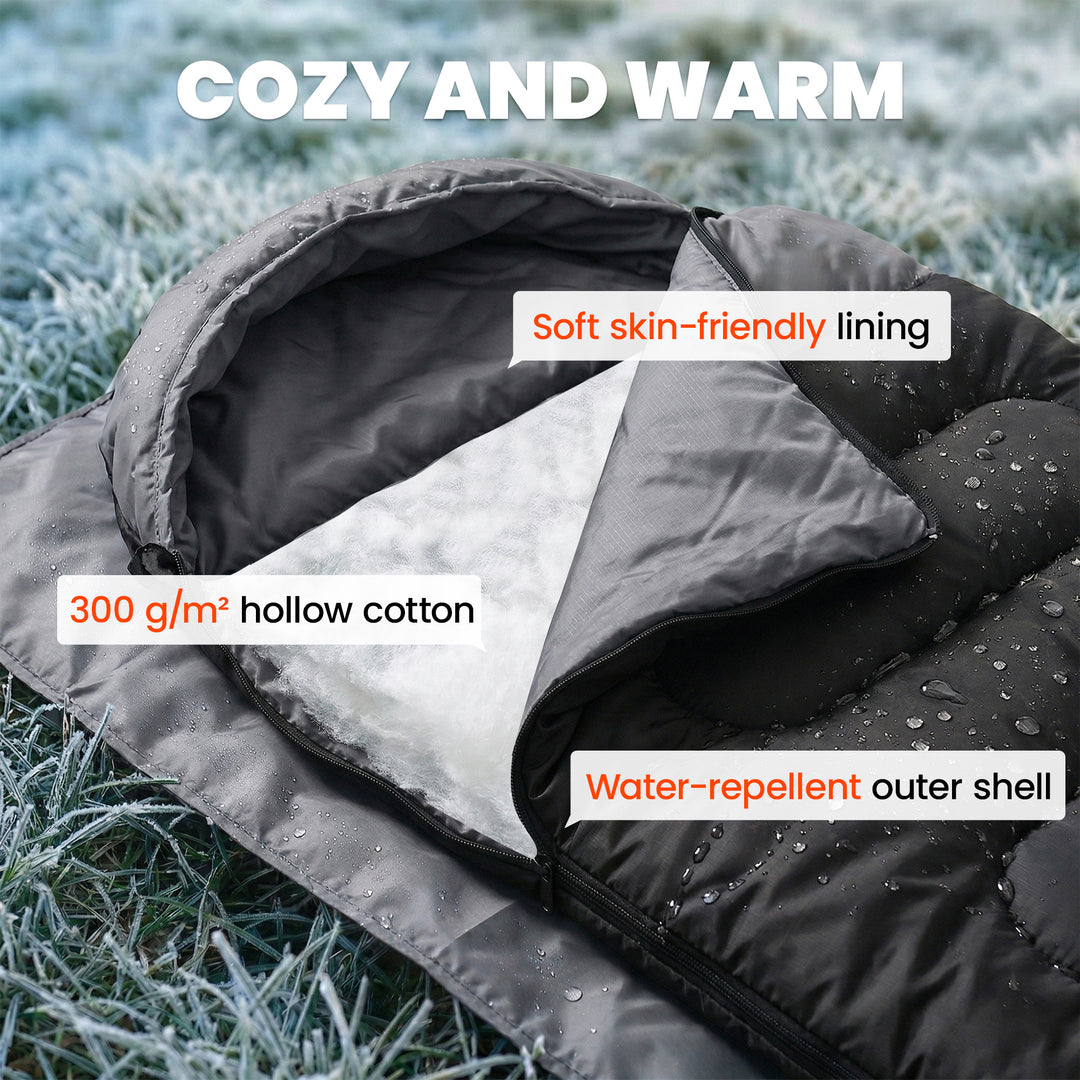 Sleeping Bag for Adults, Lightweight &amp; Compact Sleeping Bag, 3 Seasons