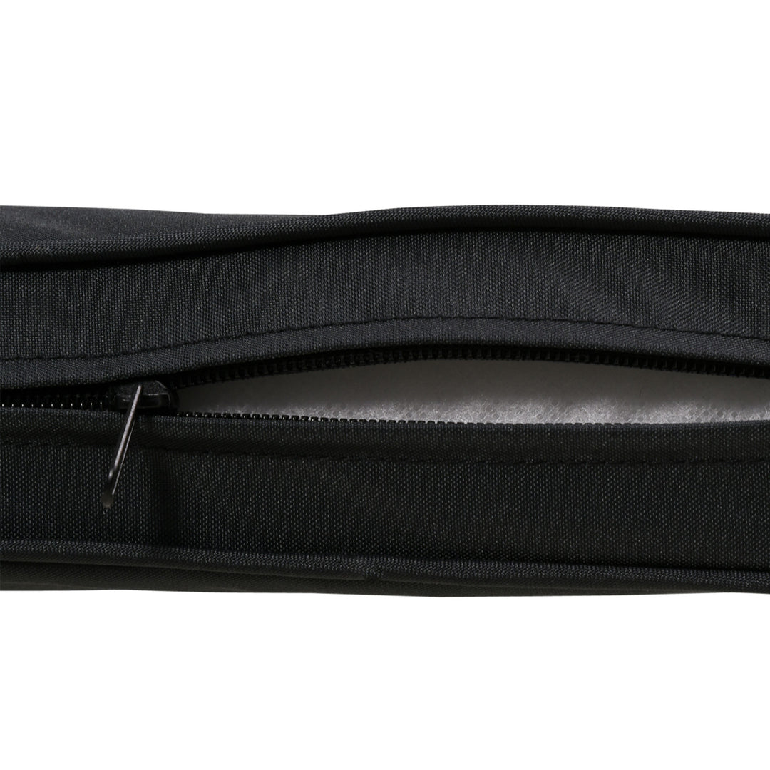 2-Seater Garden Bench Cushion with Ties, Swing Chair Cushion, Replacement Cushion for Outdoor Furniture, 110 x 46 cm, Black