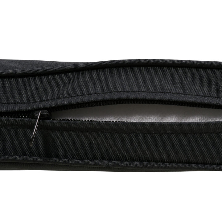 2-Seater Garden Bench Cushion with Ties, Swing Chair Cushion, Replacement Cushion for Outdoor Furniture, 110 x 46 cm, Black