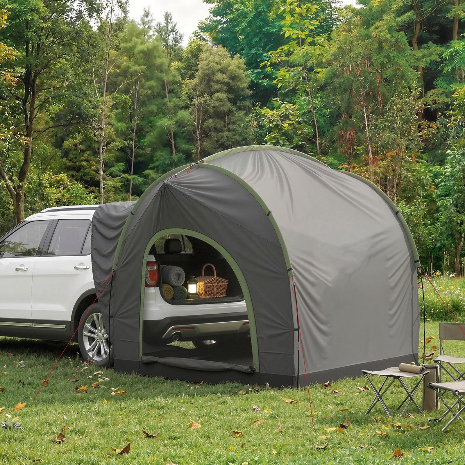 Car Tent with 2.35m Stand-Up Height, 3000mm Waterproof Tailgate Tent w