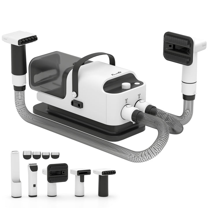5 in 1 Dog Grooming Vacuum &amp; Dryer w/ Clipper, 1.8L Canister, 4 Modes 
