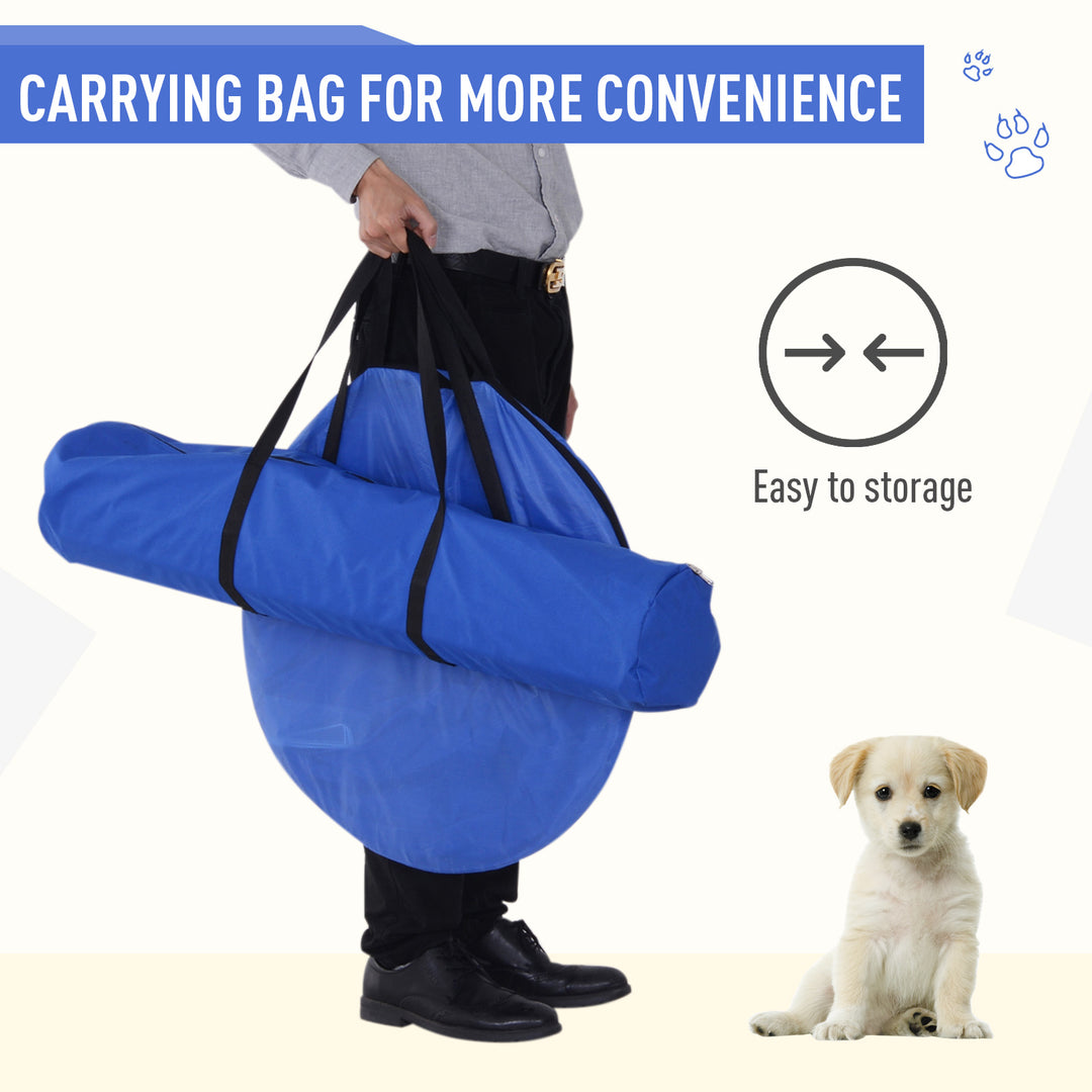 Dog Agility Equipment Training Set Carry Bag Adjustable (Pole + Hoop + Hurdle+Tunnel + Pause Box)