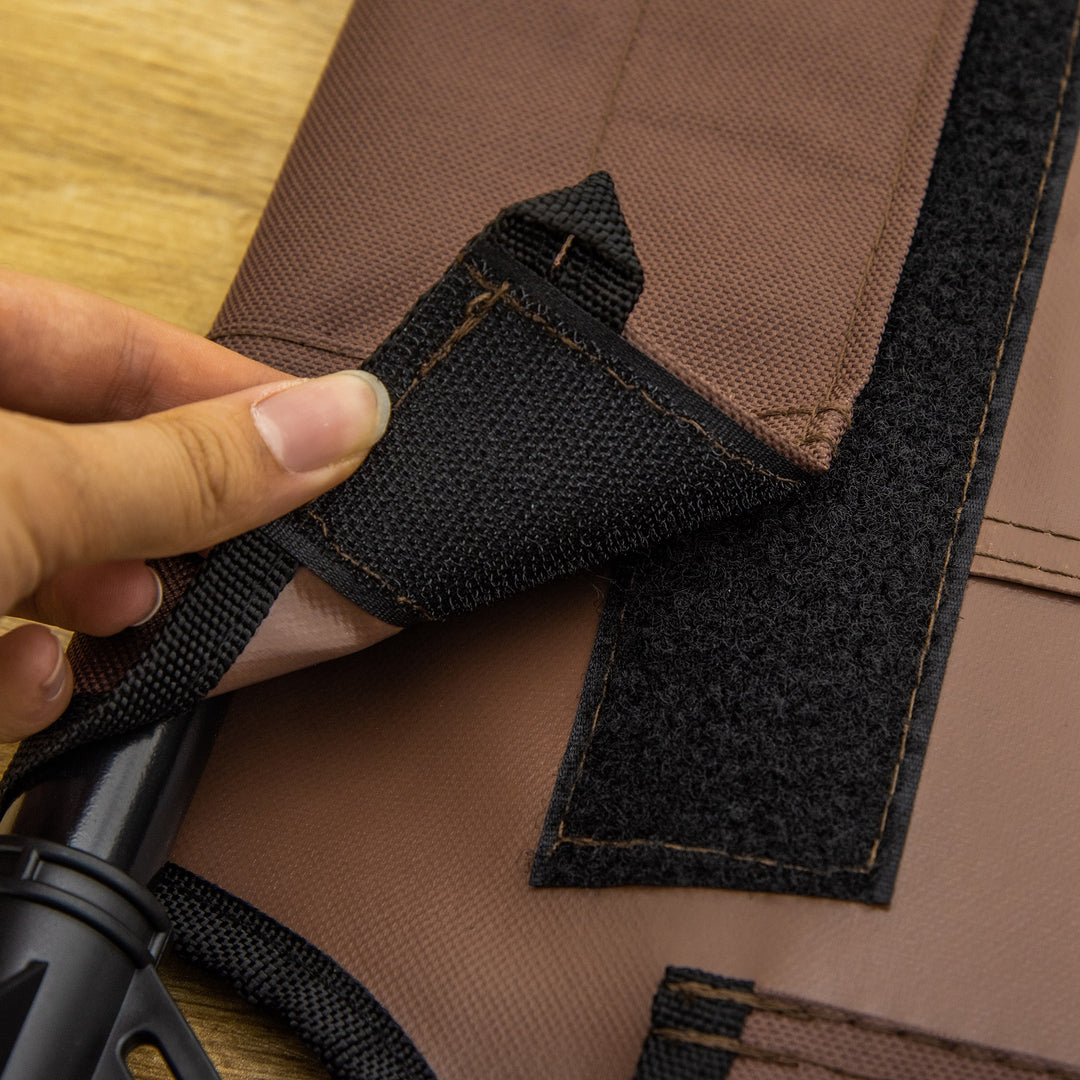 MCL Large Raised Dog Bed Cat Elevated Lifted Cooling Portable Camping Basket Outdoor Indoor Mesh Pet Cot Metal Frame Brown