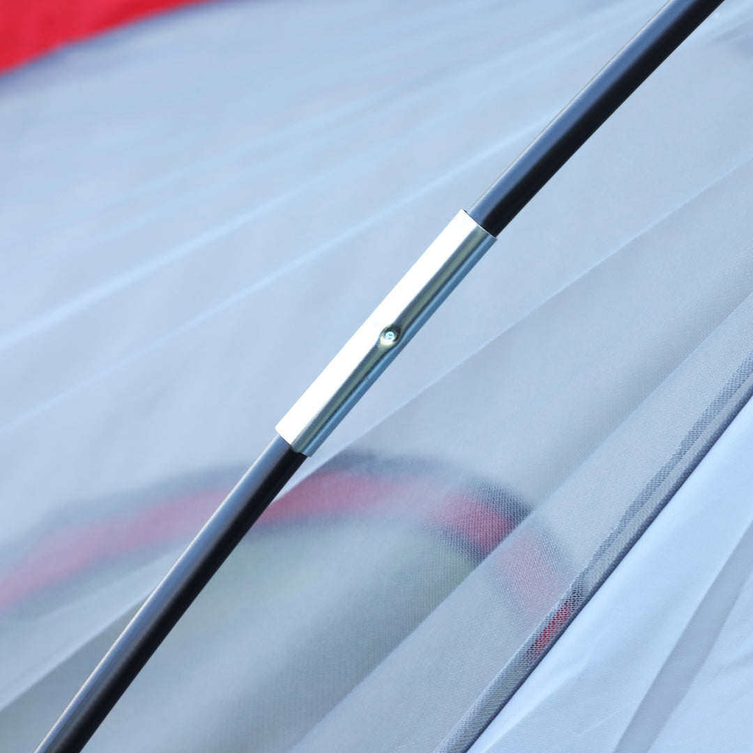 MCL Fibreglass & Steel Frame 5/6 Person Lightweight Camping Tent Blue