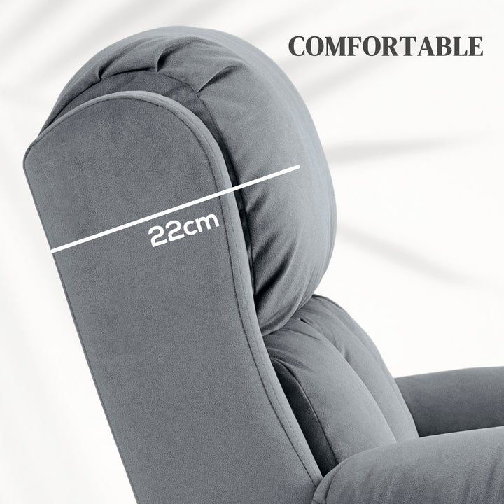 Eight Massage Point Electric Reclining Lift Chair, with Remote - Grey