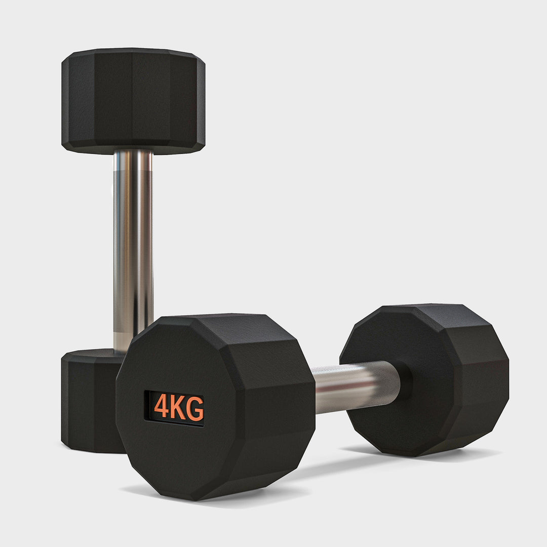 SPORTNOW Dumbbells Weights Set with 12-Sided Shape and Non-Slip Grip for Men Women Home Gym Workout, 2 x 4kg