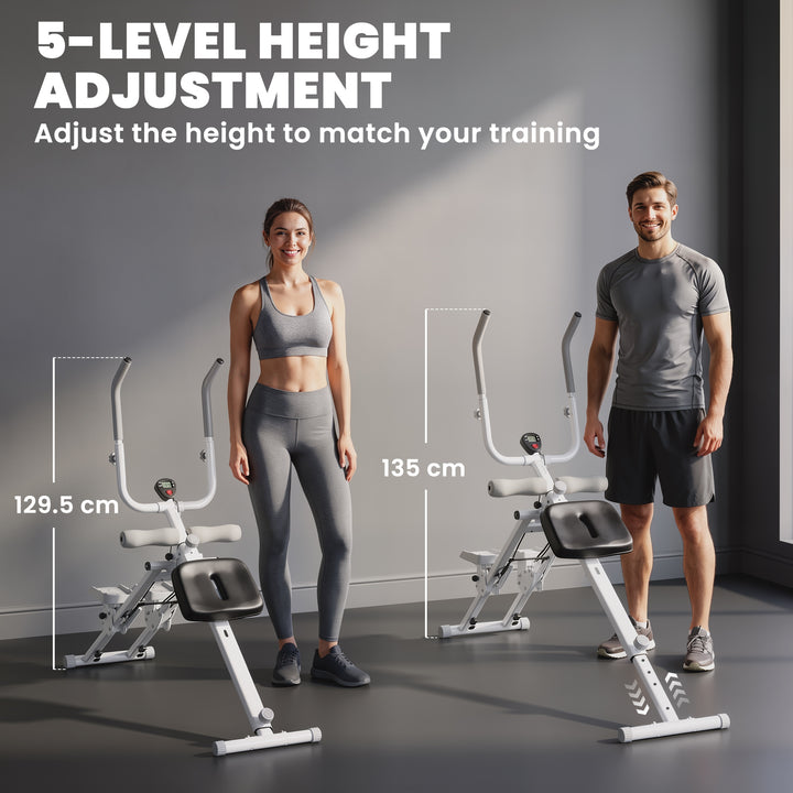 2-in-1 Ab Machine and Stair Stepper, Foldable Ab Trainer and Climbing - view 5