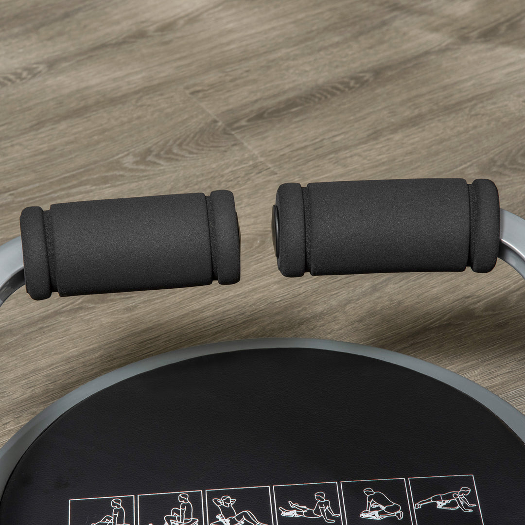 Abs Trainer, Ab Crunch Machine, Foldable Abdominal Trainer, Core Fitness & Whole Body Exercise Equipment for Home Gym
