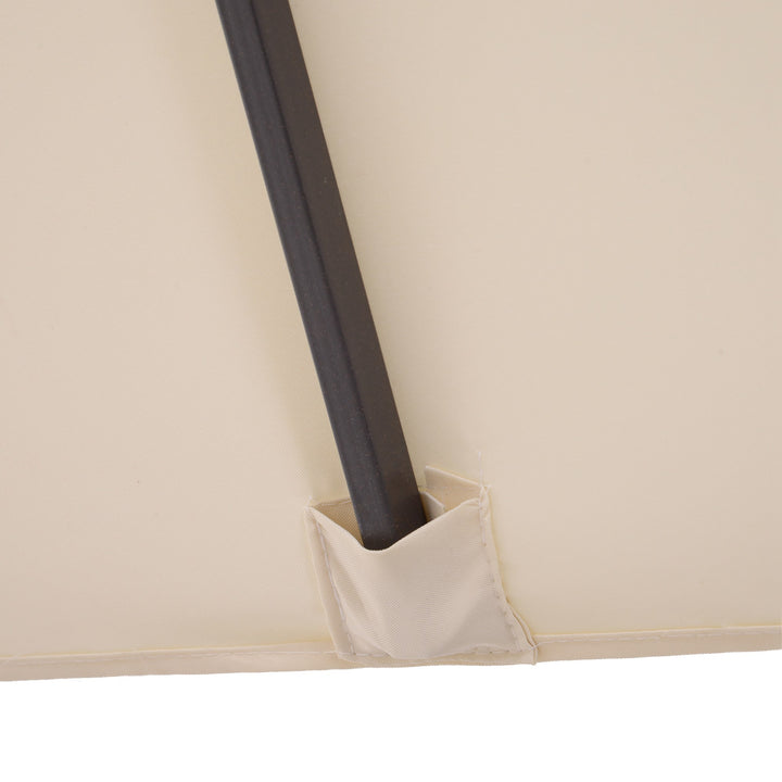 4.6m Double Garden Parasol - Beige
