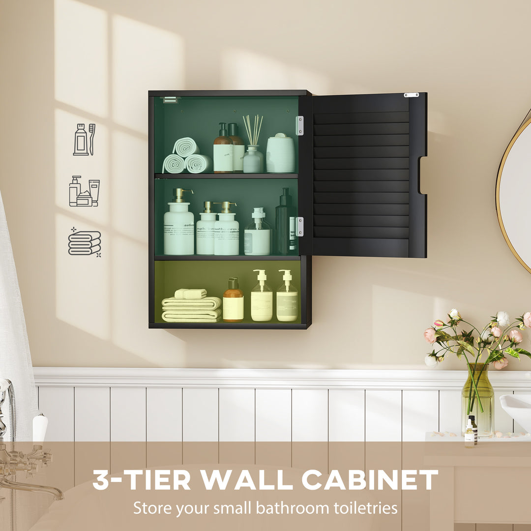 Bathroom Cabinet, Wall Mounted Storage Cabinet with Adjustable Shelves