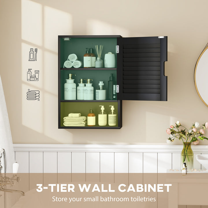 Bathroom Cabinet, Wall Mounted Storage Cabinet with Adjustable Shelves