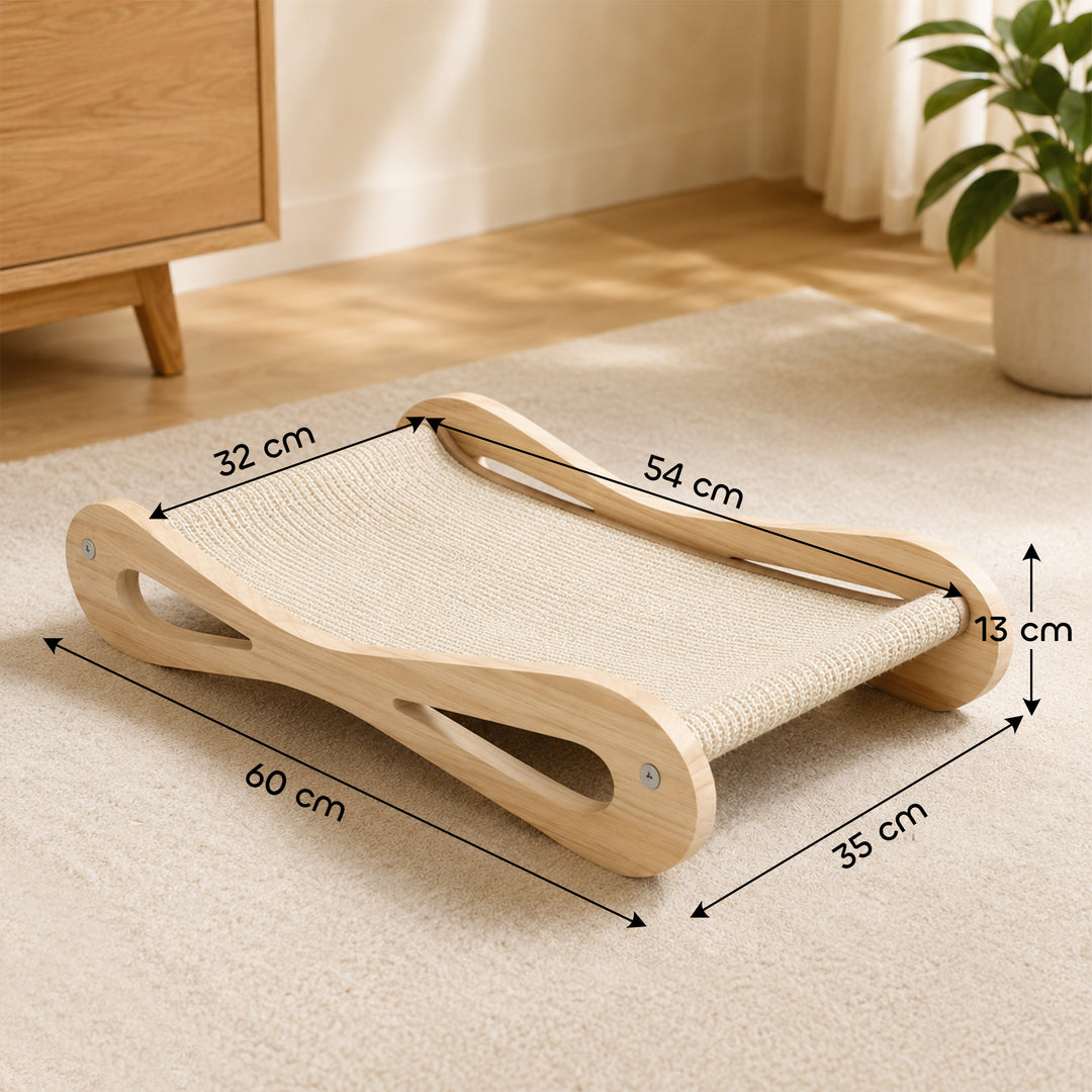 2 in 1 Sisal Cat Scratcher Bed Cat Scratching Board and Lounger 60 x 3
