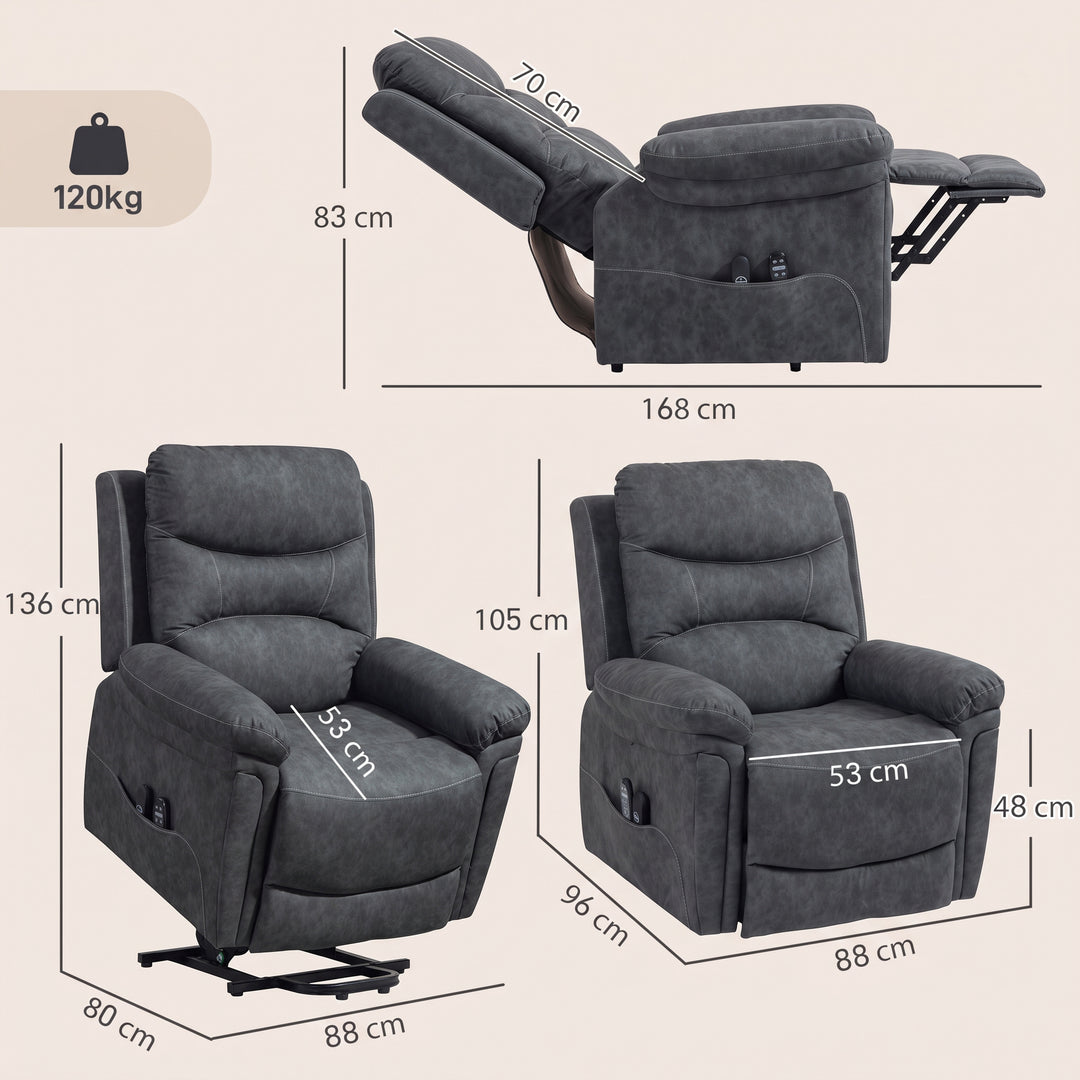 Riser Recliner Chair with Massage and Heat, Electric Lift Recliner - view 3