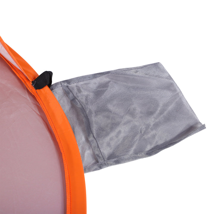 MCL Fibreglass Frame 2 Person Pop-Up Lightweight Camping Tent Orange