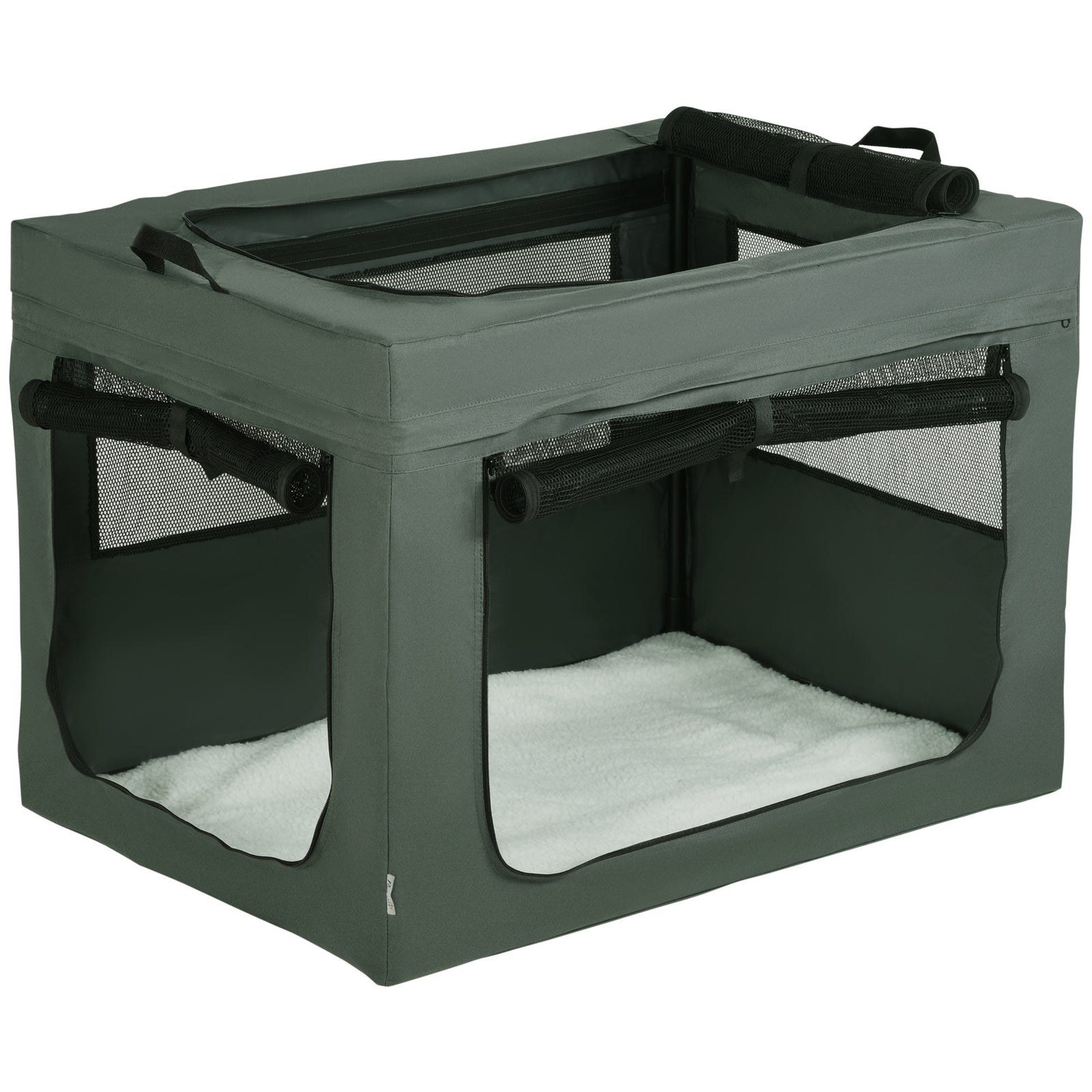 90cm Pet Carrier Bag, with Cushion for Medium, Large Dogs - Grey