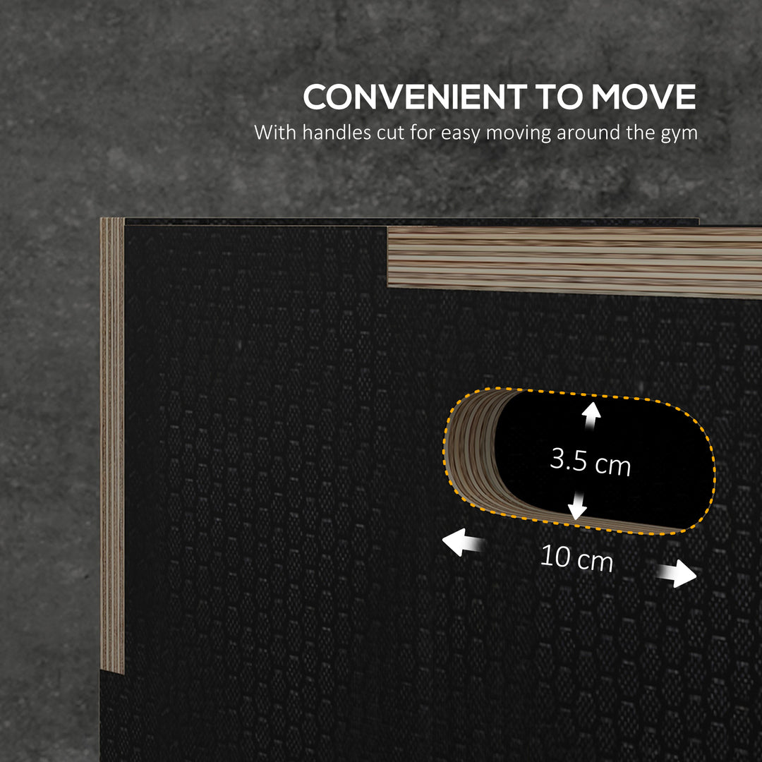 Multi-Faceted Jump Box, Wooden Step Up Box, for Home, Gym, Exercise, B