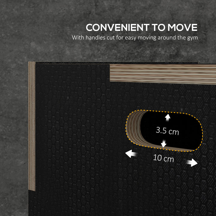 Multi-Faceted Jump Box, Wooden Step Up Box, for Home, Gym, Exercise, B