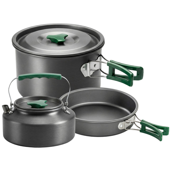 Camping Cookware Set for 2-3 People, Ultralight Aluminium Camping Cook
