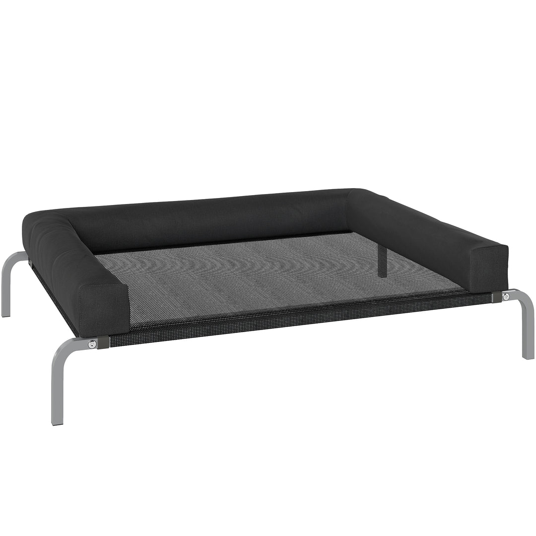 Elevated Dog Bed with Removable Bolsters, Raised Dog Bed for Medium Br