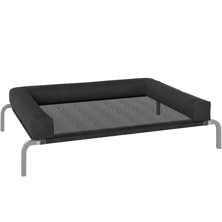 Elevated Dog Bed with Removable Bolsters, Raised Dog Bed for Medium Br