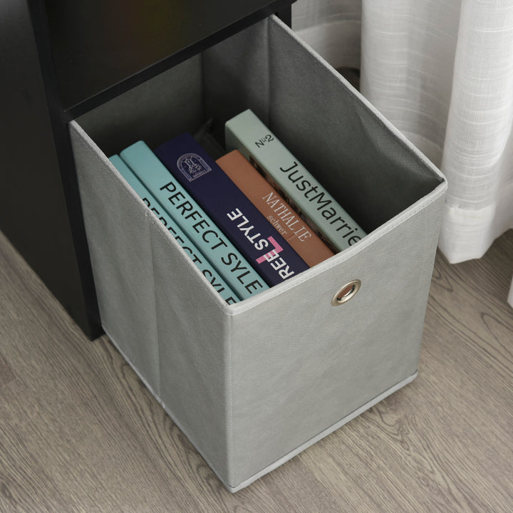 MCL Computer Desk with Sliding Keyboard Tray Storage Drawer Shelf Home Office Workstation Black