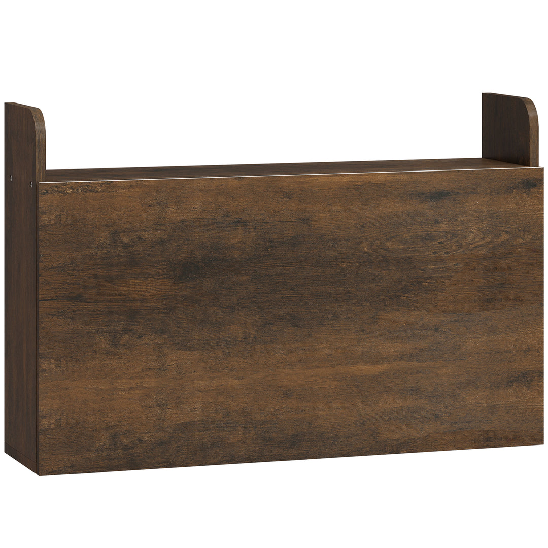 Wall Mounted Desk, Drop Leaf Floating Laptop Desk with Space Saving St