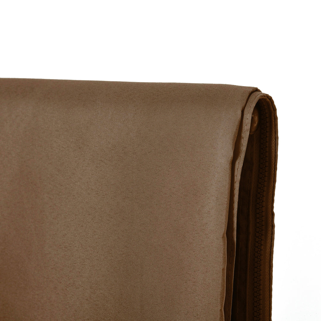4 Pack Replacement Gazebo Curtains Privacy Panel for Most 3 x 4m Gazebo Canopy Pavillion Outdoor Shelter Sidewalls Accessories Dark Brown