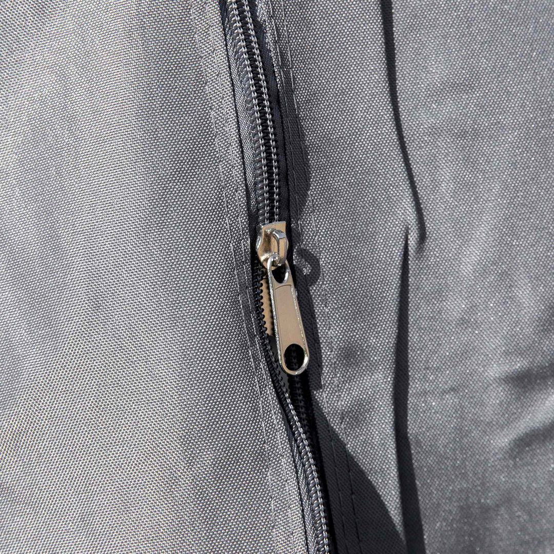 MCL 3 x 3(m) Hardtop Gazebo Canopy with Polycarbonate Roof, Permanent Pavilion Garden Gazebo with Curtains for Patio, Deck, Grey