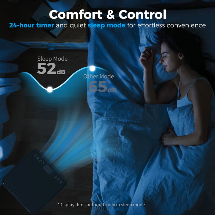 8000 BTU 4-In-1 Portable Air Conditioner Unit Cooling Dehumidifying Ventilating for Room up to 27m², with Fan, Remote, 24H Timer, Window Mount Kit, R290, A Energy Efficiency