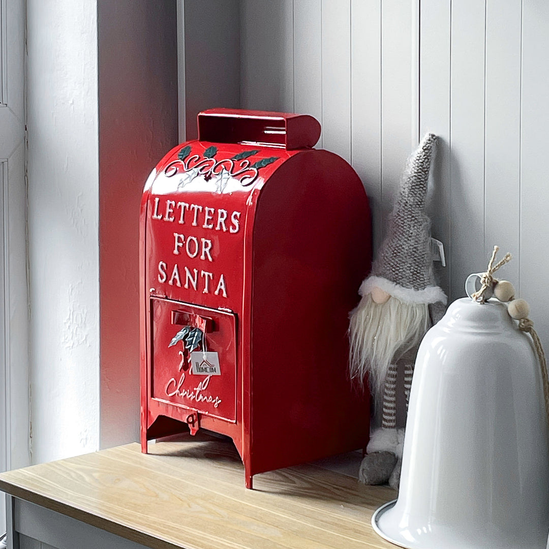 A5 Christmas Letter Postbox - Red/White