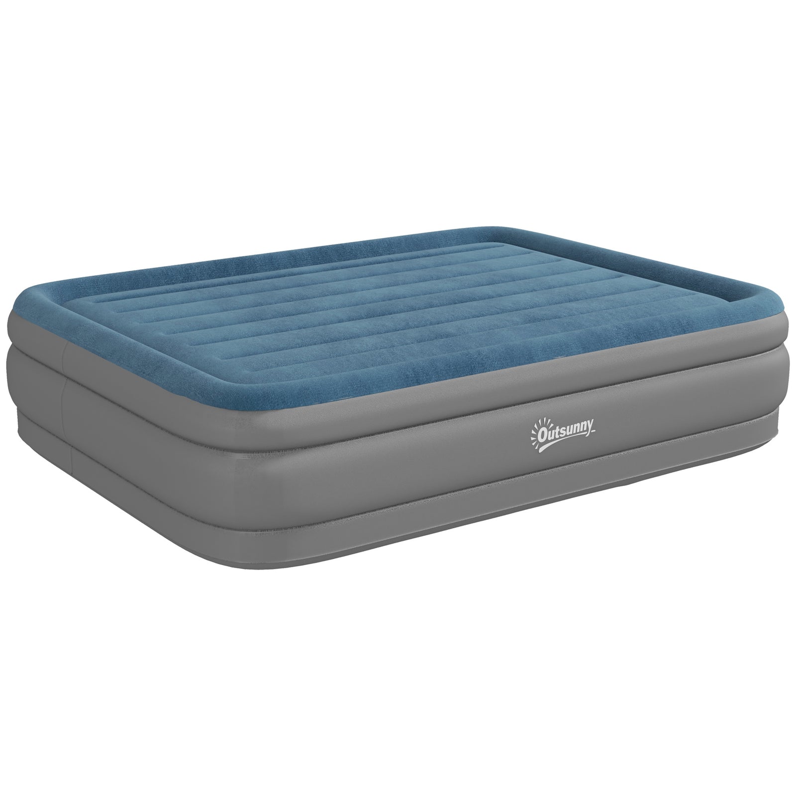 King-Size Inflatable Mattress, with Built-In Electric Pump and Bag