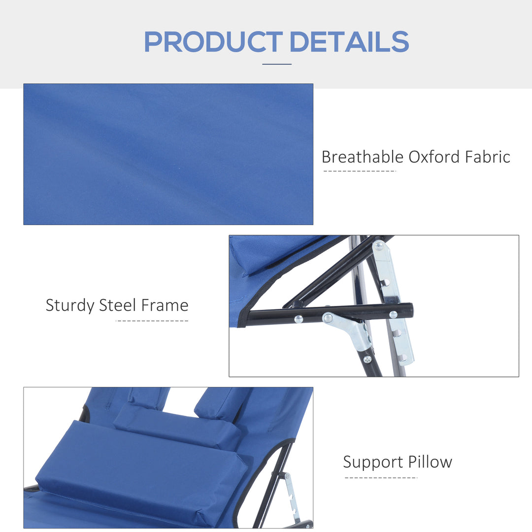 Reading Hole Sun Lounger - Blue