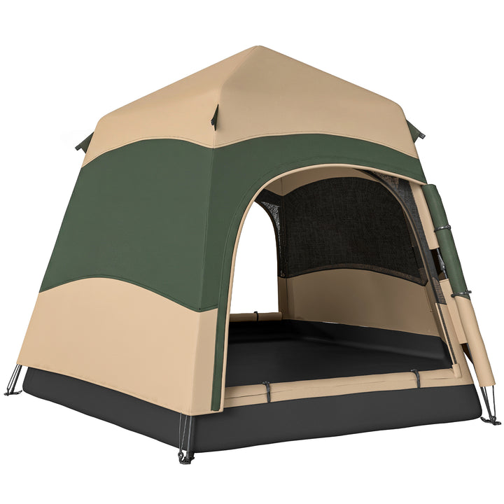 Double Layer Instant Pop Up Tent with Rainfly, Portable Camping Shelte