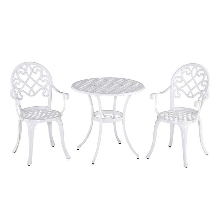 MCL Three-Piece Elegant Aluminium Garden Set - White